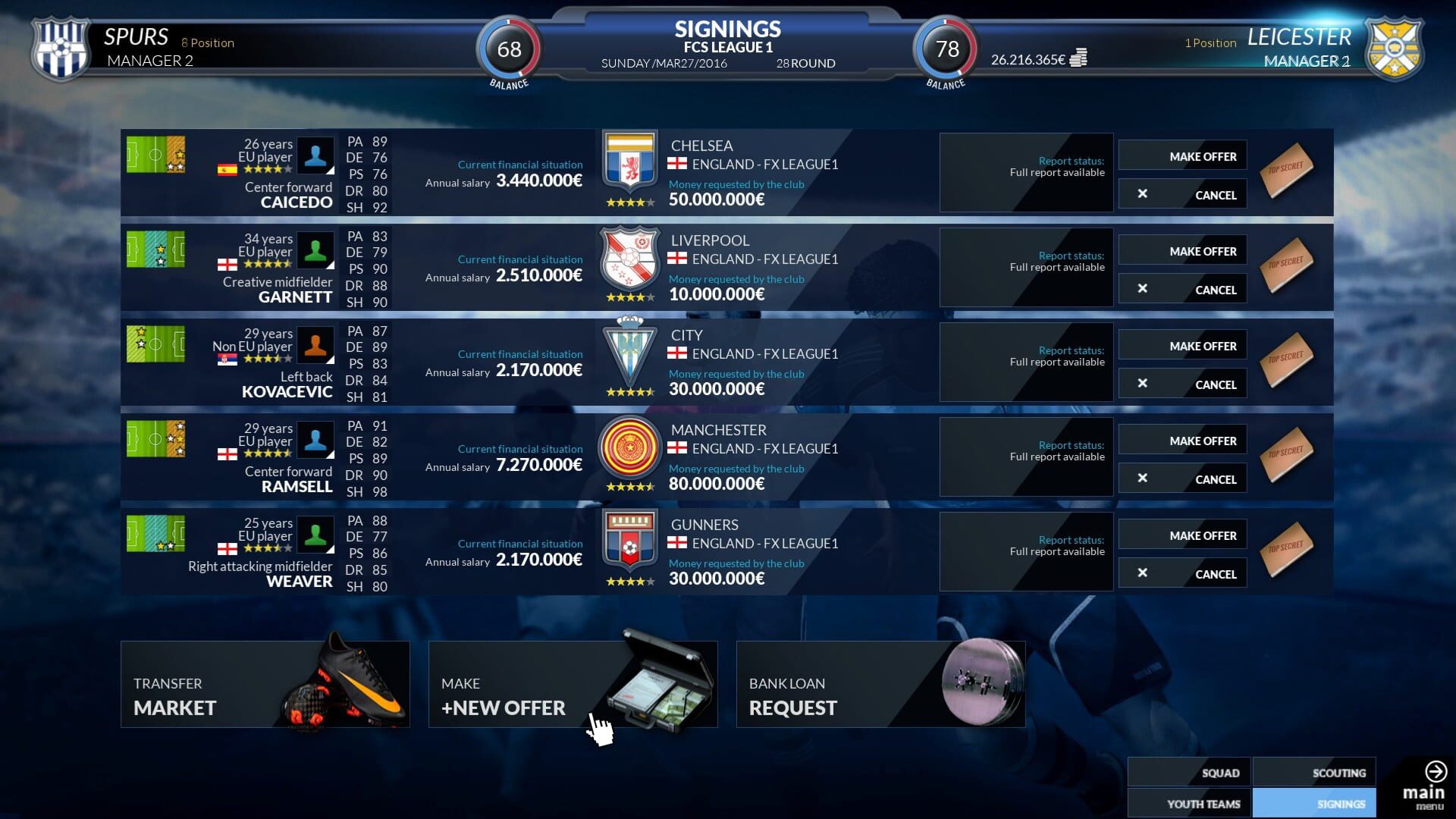 Screenshot for Football Club Simulator - FCS