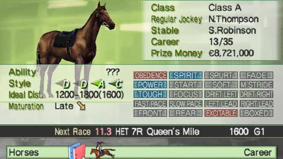 Screenshot for G1 Jockey Wii 2008