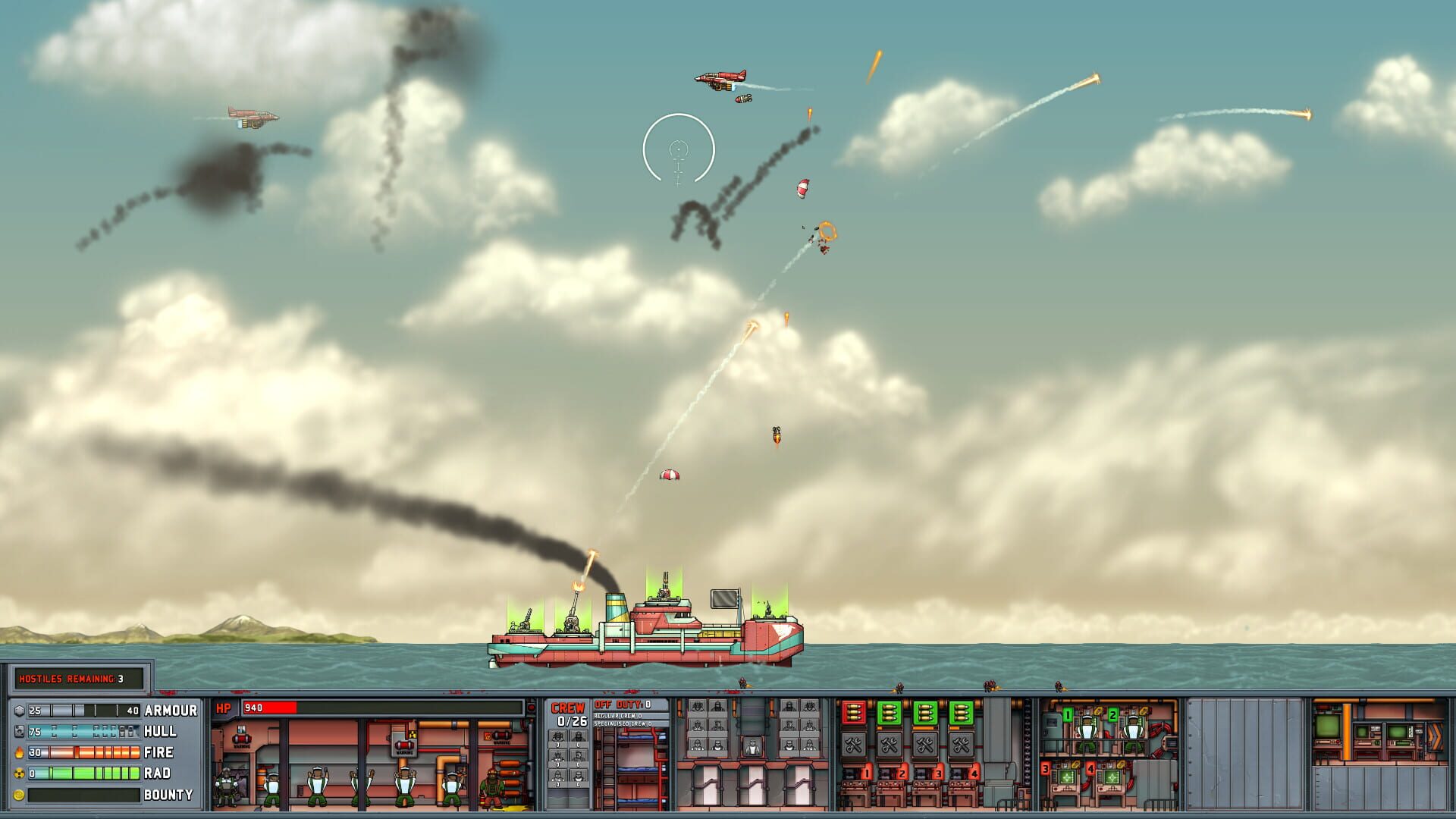 Screenshot for All Guns on Deck
