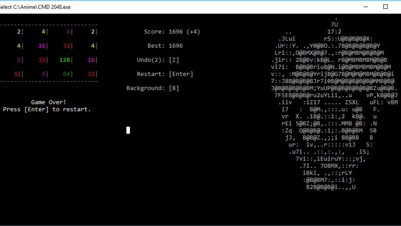 Screenshot for CMD 2048