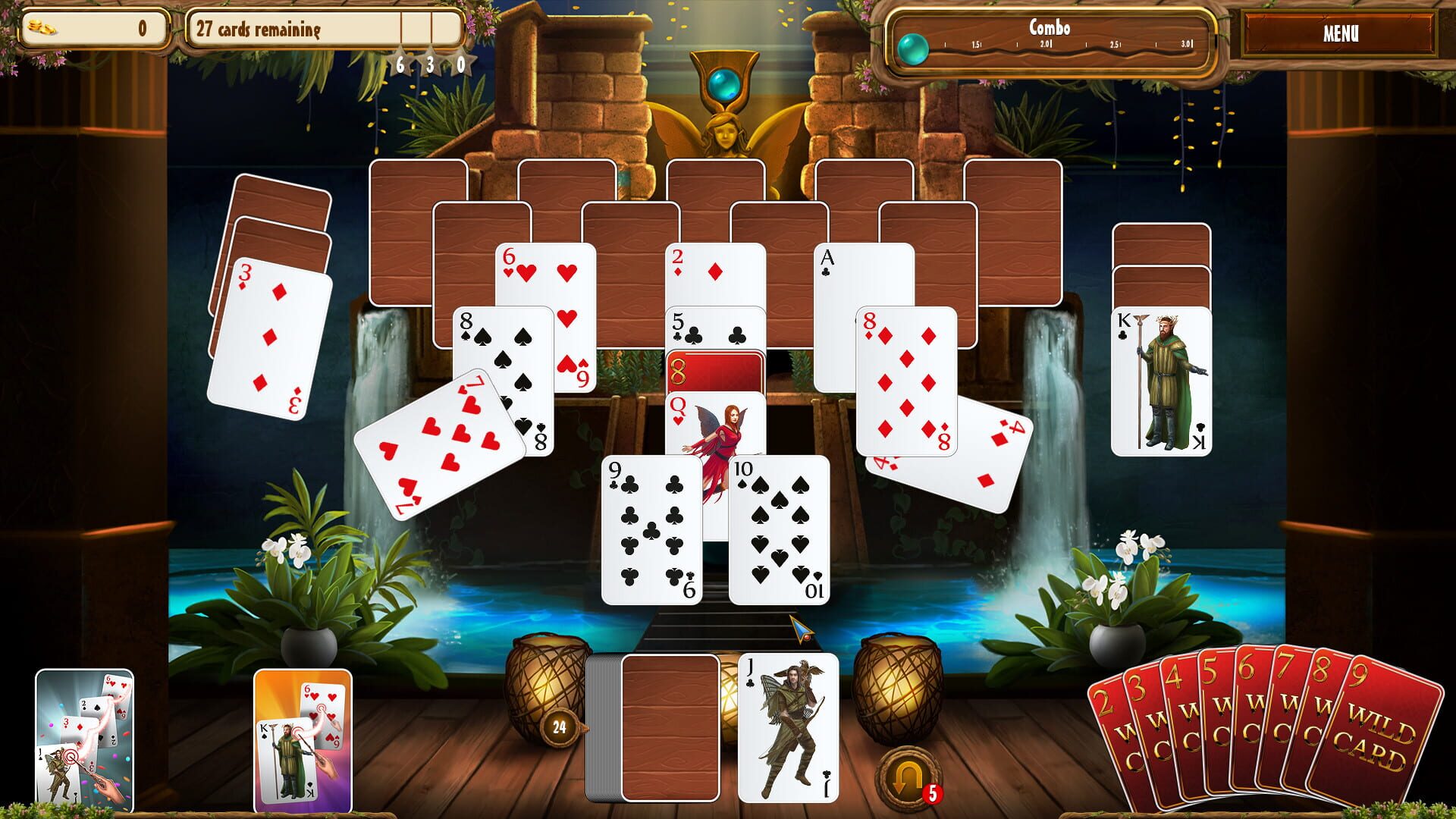 Screenshot for Fantasy Quest Solitaire