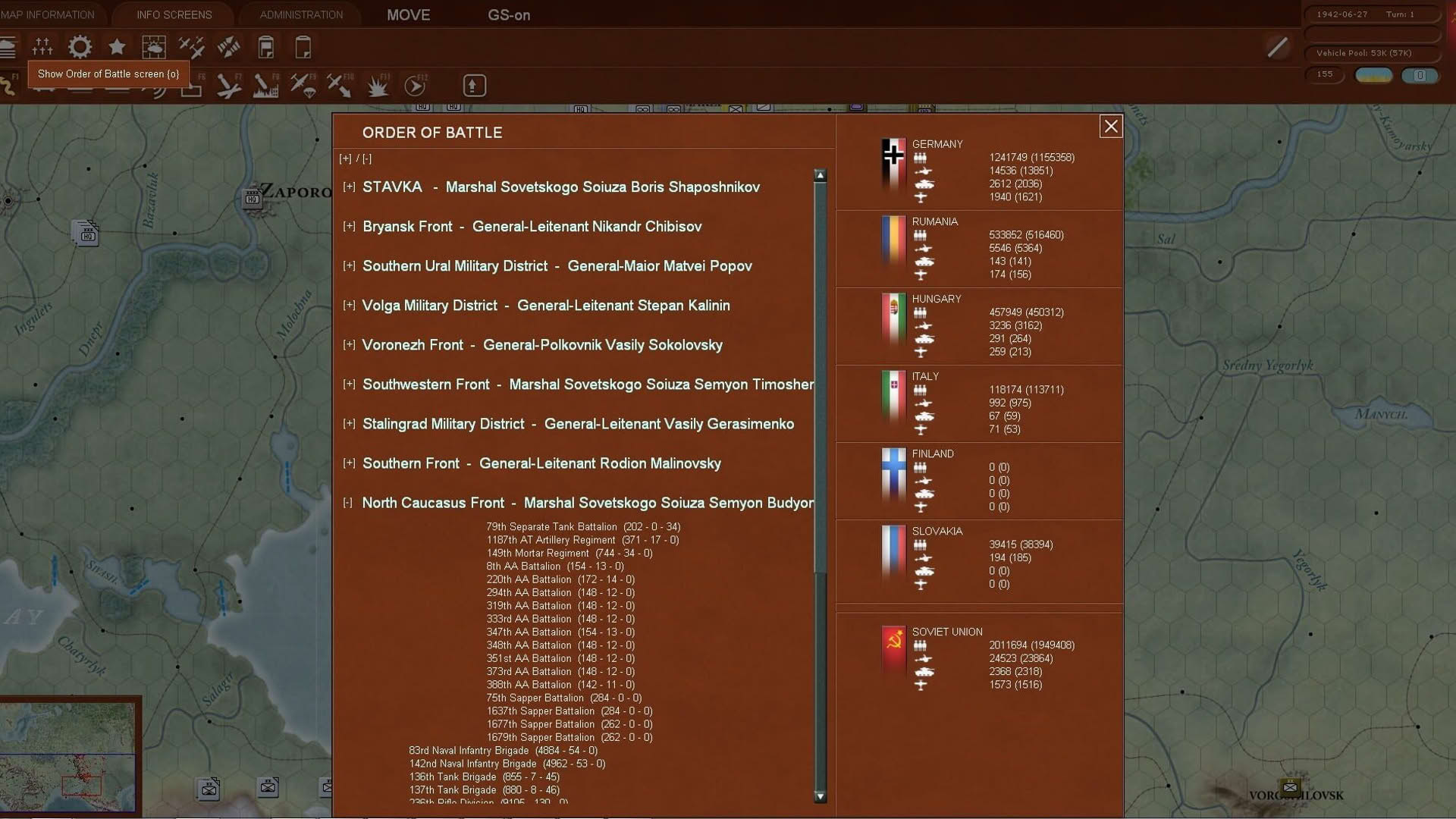 Screenshot for Gary Grigsby's War in the East