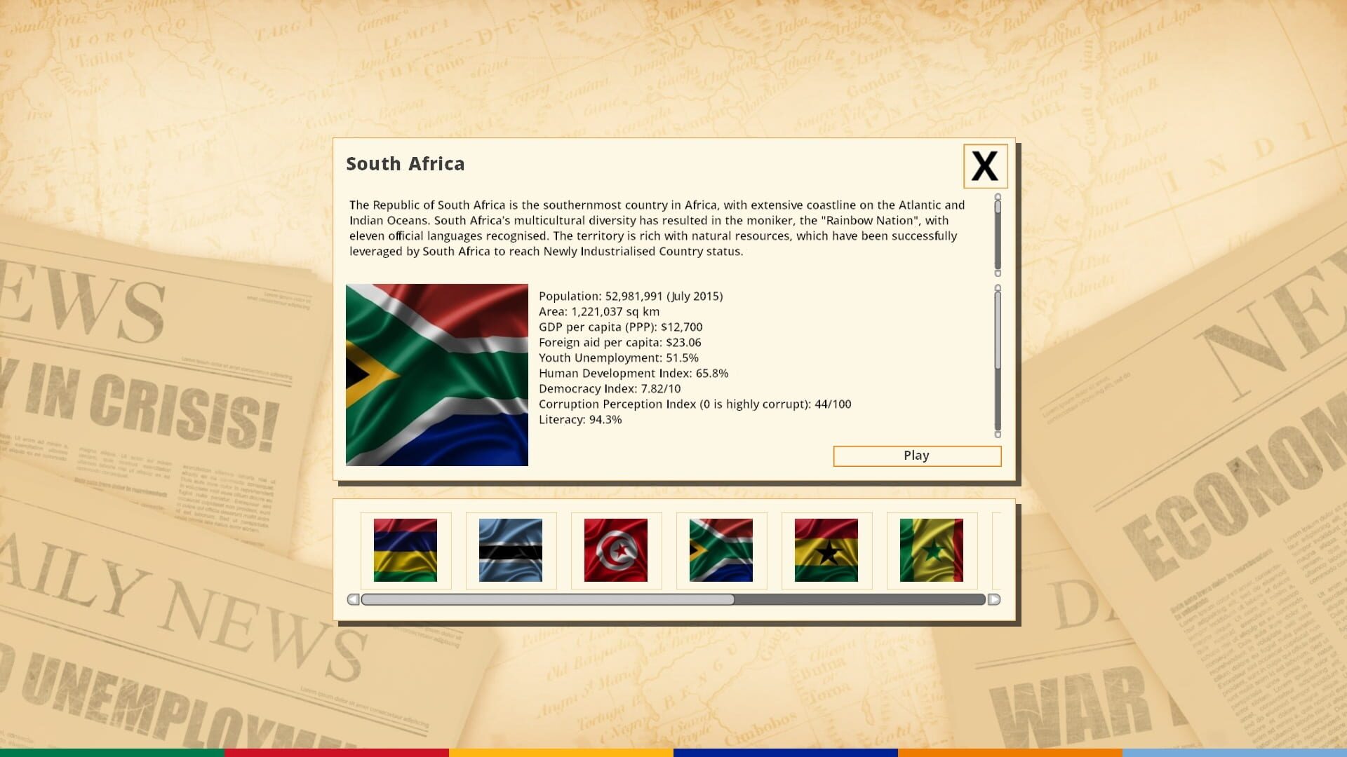 Screenshot for Democracy 3 Africa