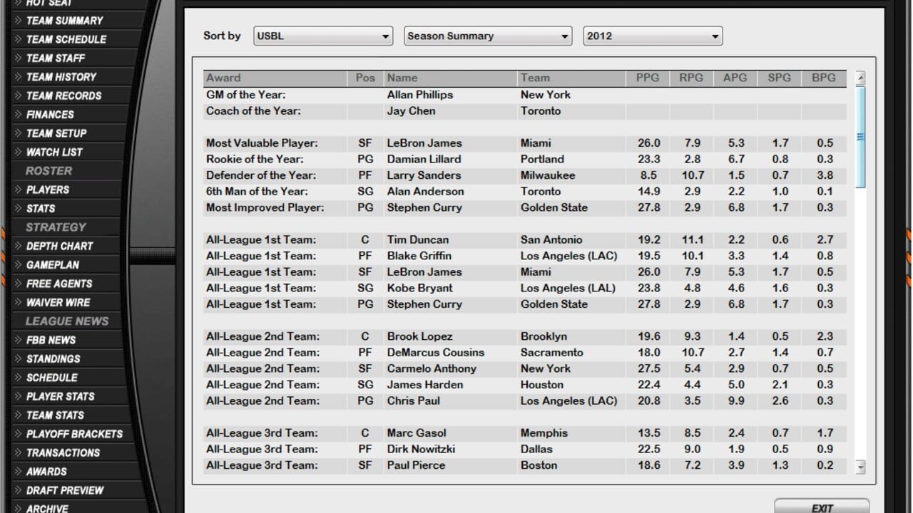 Screenshot for Fast Break Pro Basketball 3