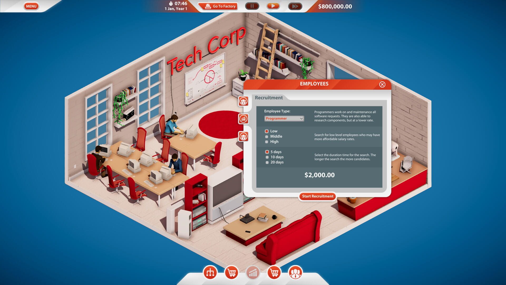 Screenshot for Tech Corp.