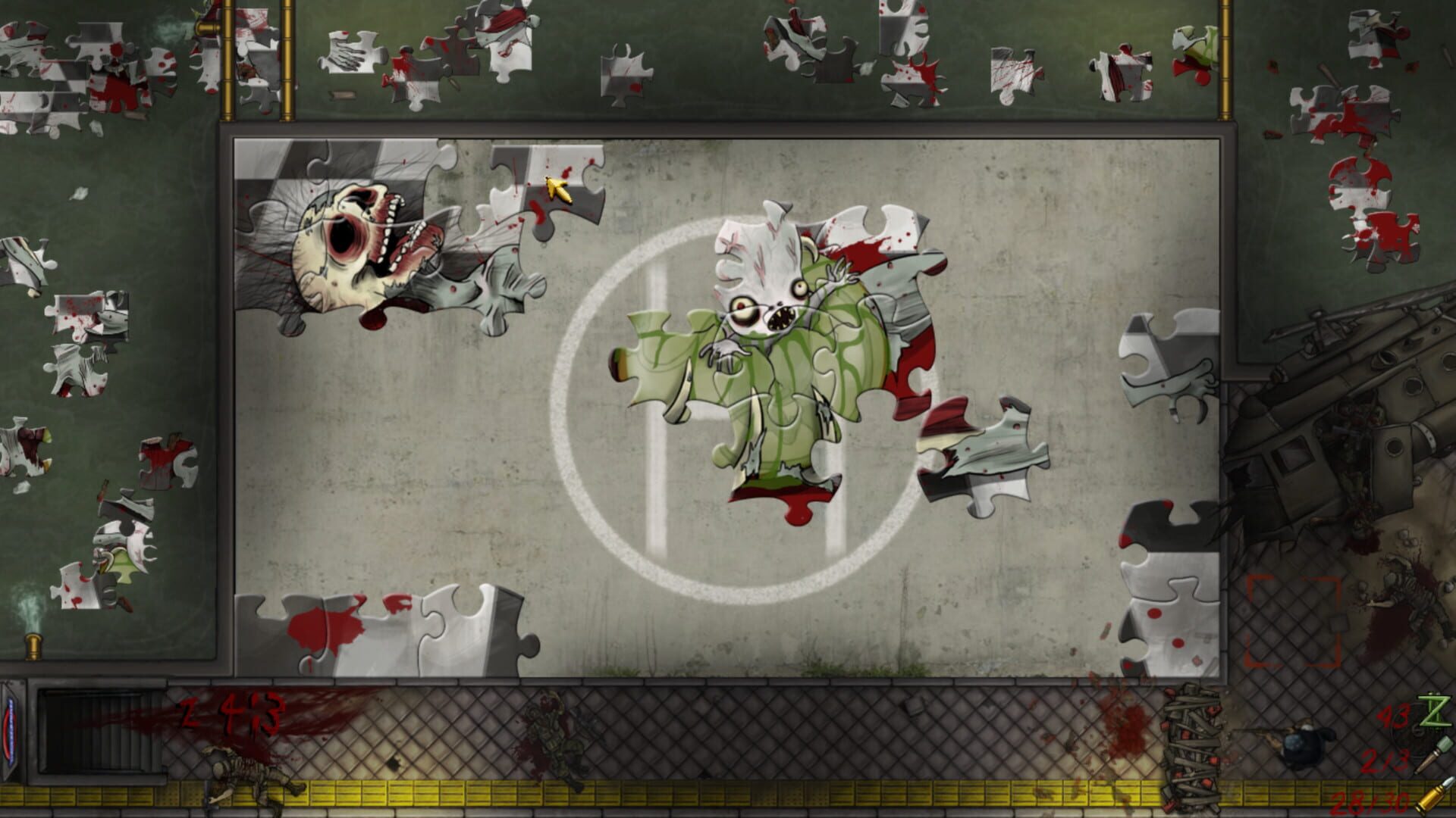 Screenshot for Pixel Puzzles: UndeadZ