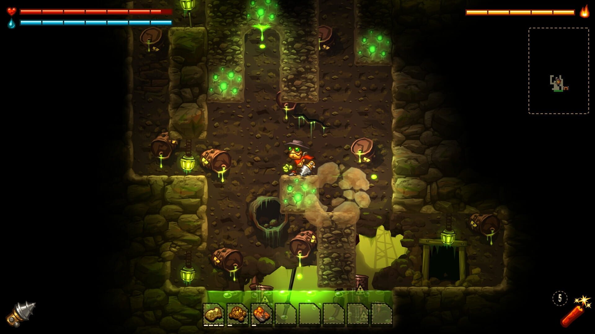 Screenshot for SteamWorld Dig