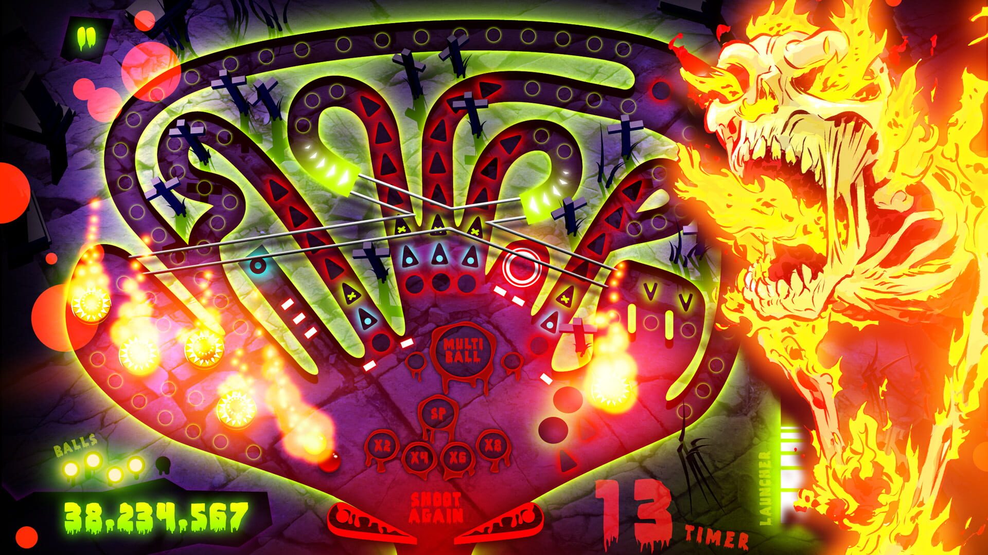 Screenshot for Zombie Pinball