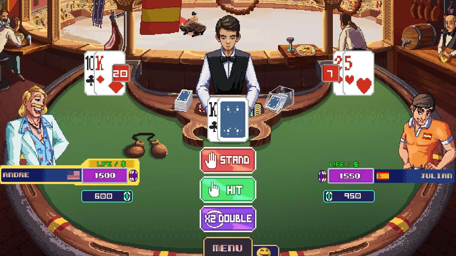 Screenshot for Super Blackjack Battle 2 Turbo Edition - The Card Warriors
