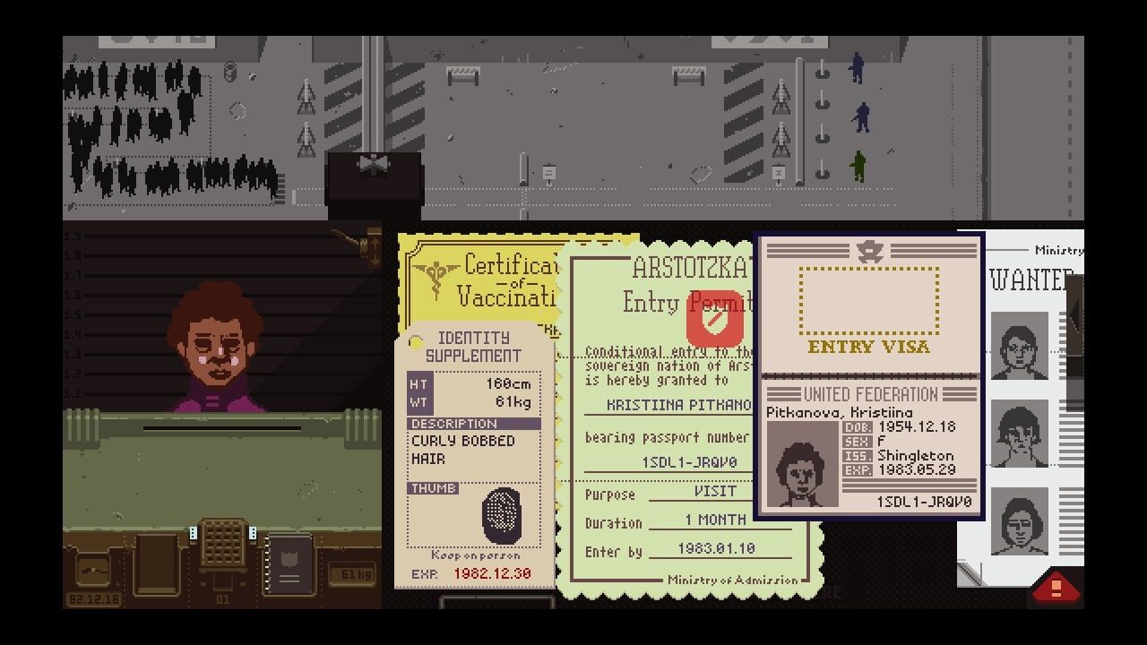 Screenshot for Papers, Please