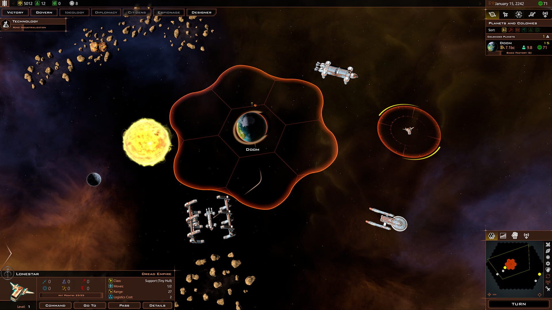 Screenshot for Galactic Civilizations III: Crusade