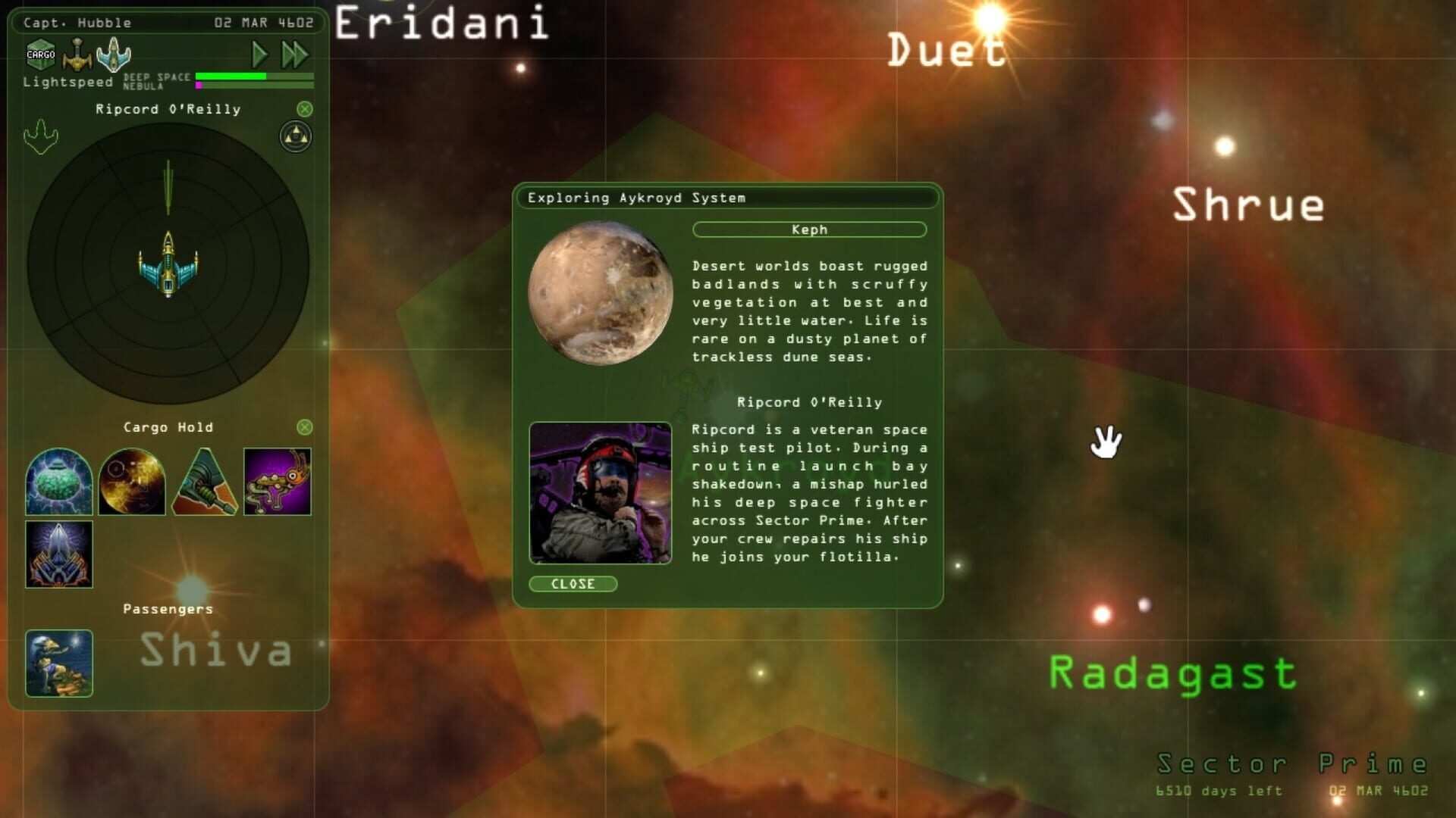 Screenshot for Weird Worlds: Return to Infinite Space