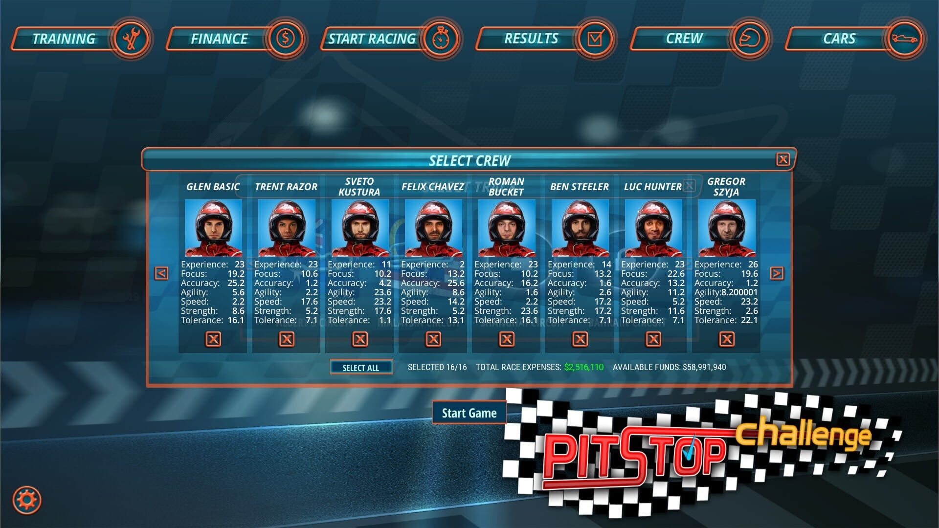 Screenshot for Pitstop Challenge