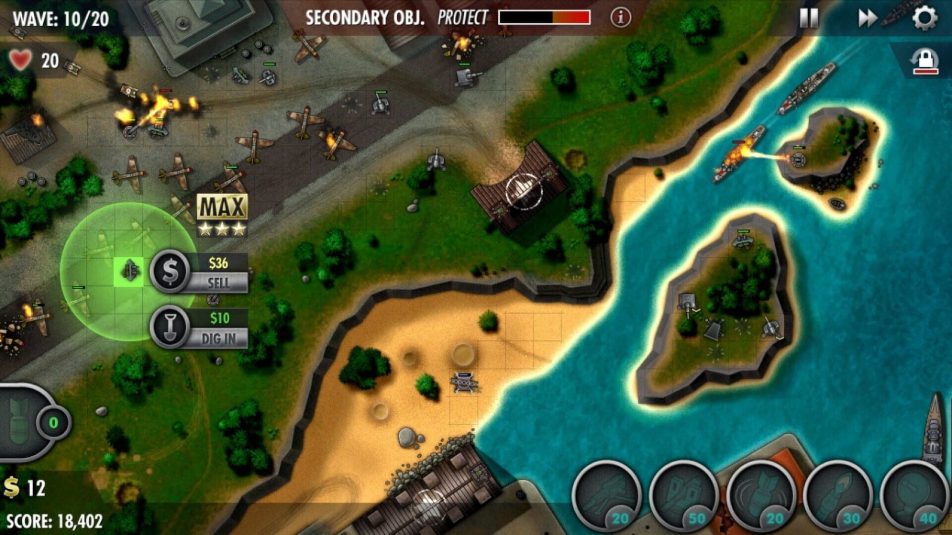 Screenshot for iBomber Defense Pacific