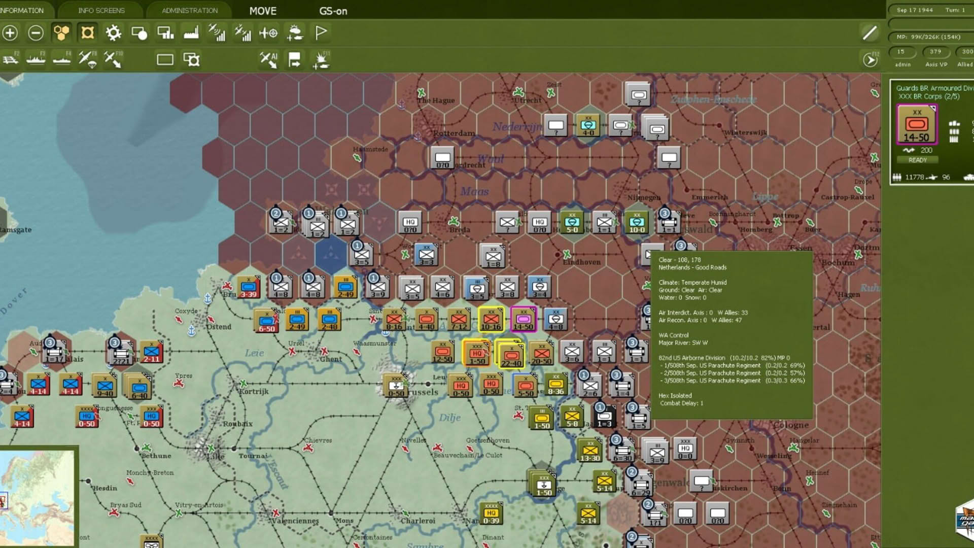 Screenshot for Gary Grigsby's War in the West