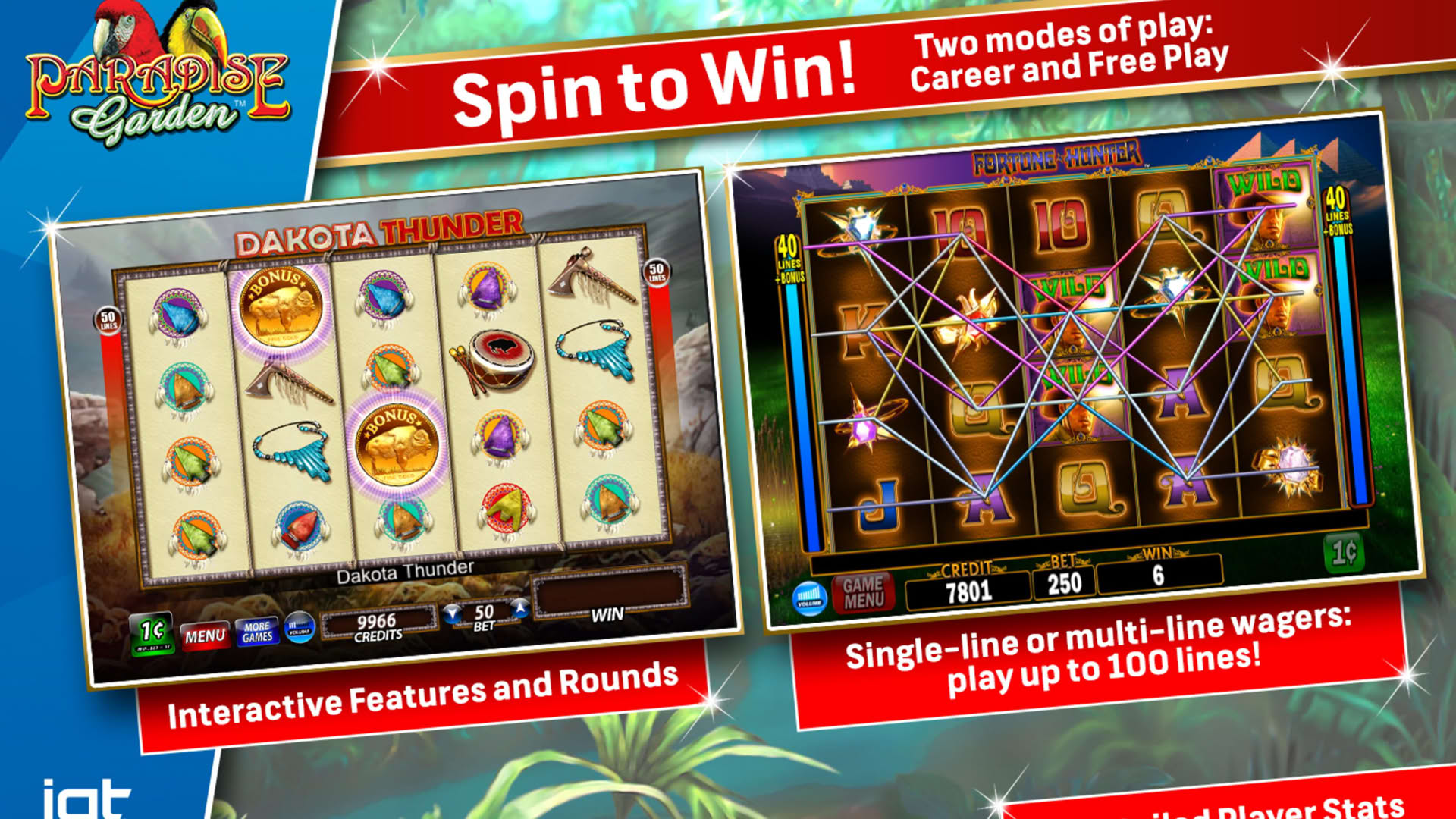 Screenshot for IGT Slots Paradise Garden