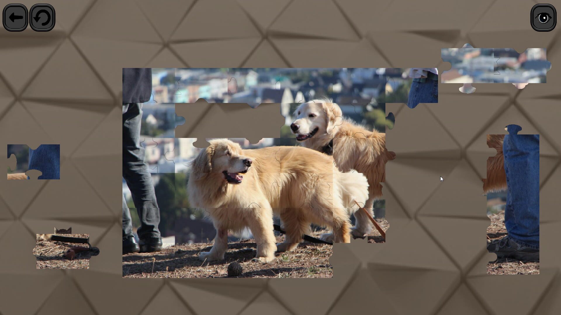 Screenshot for Puzzles for smart: Dogs