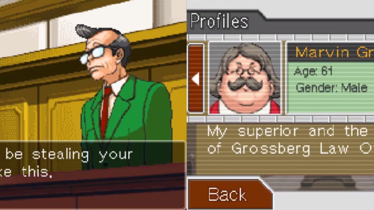 Screenshot for Phoenix Wright: Ace Attorney - Trials and Tribulations