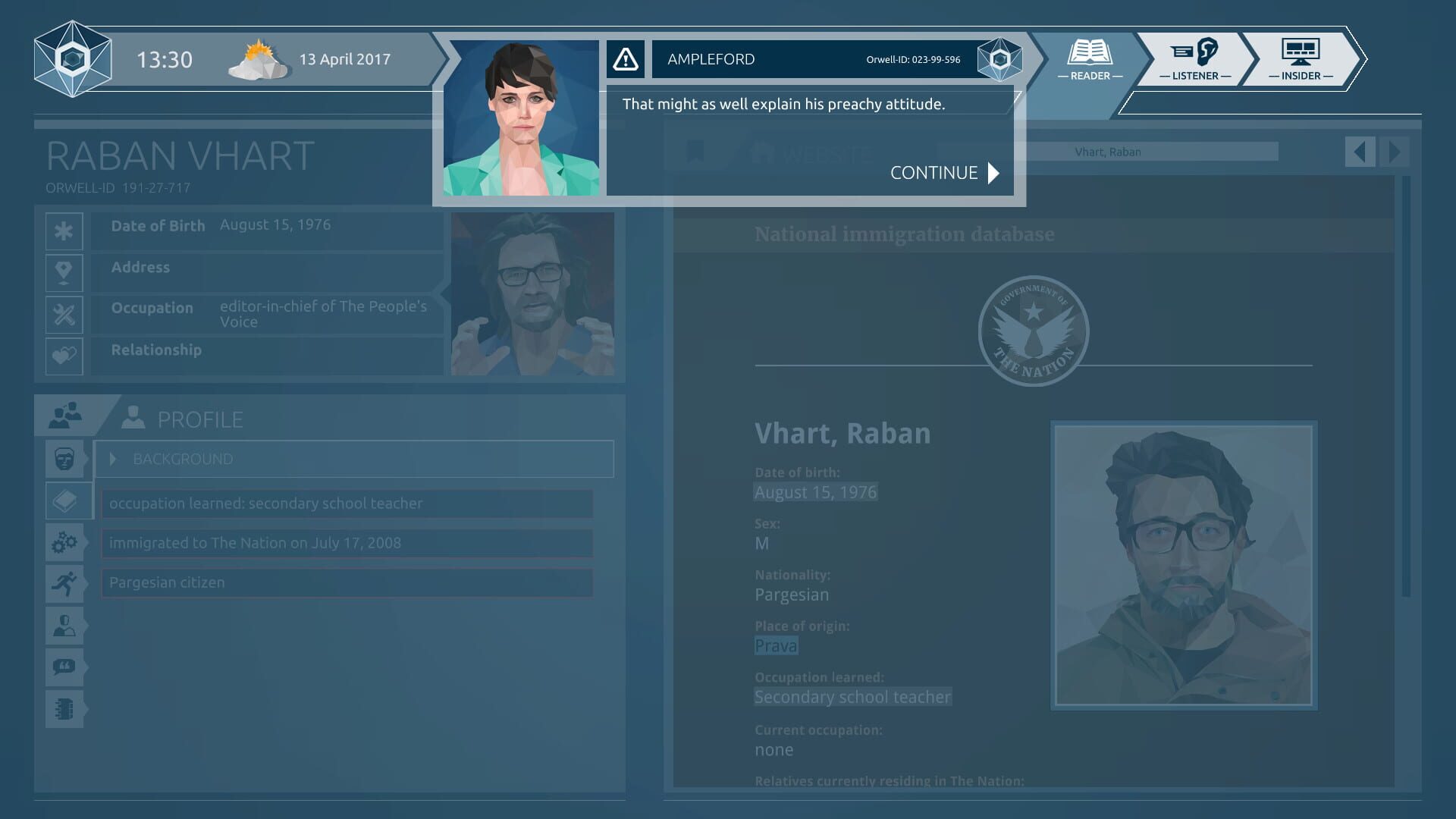 Screenshot for Orwell: Ignorance is Strength