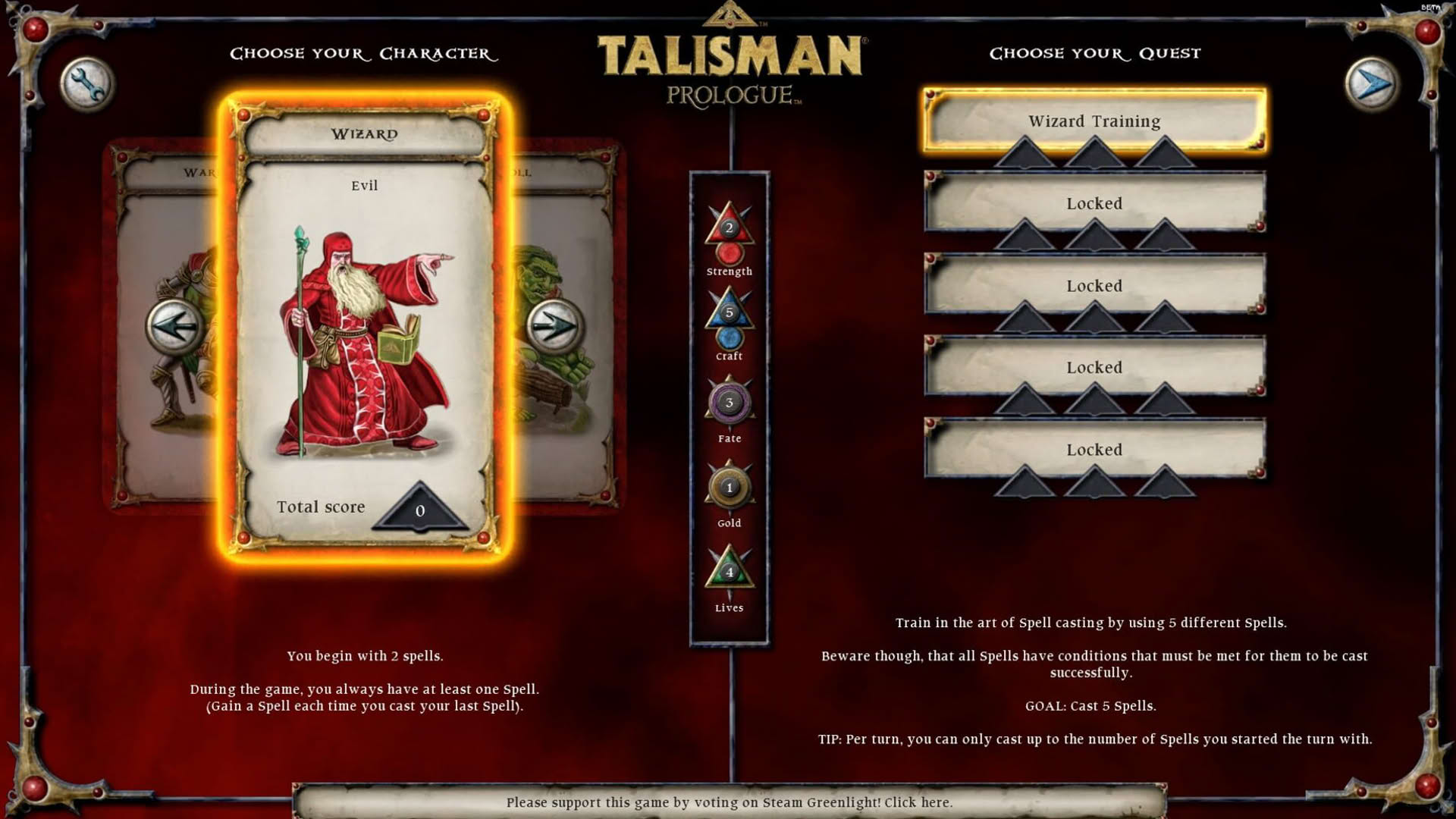 Screenshot for Talisman: Prologue