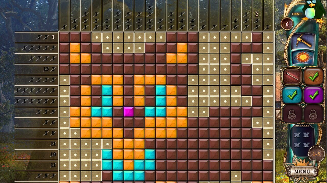Screenshot for Fantasy Mosaics 16: Six Colors in Wonderland