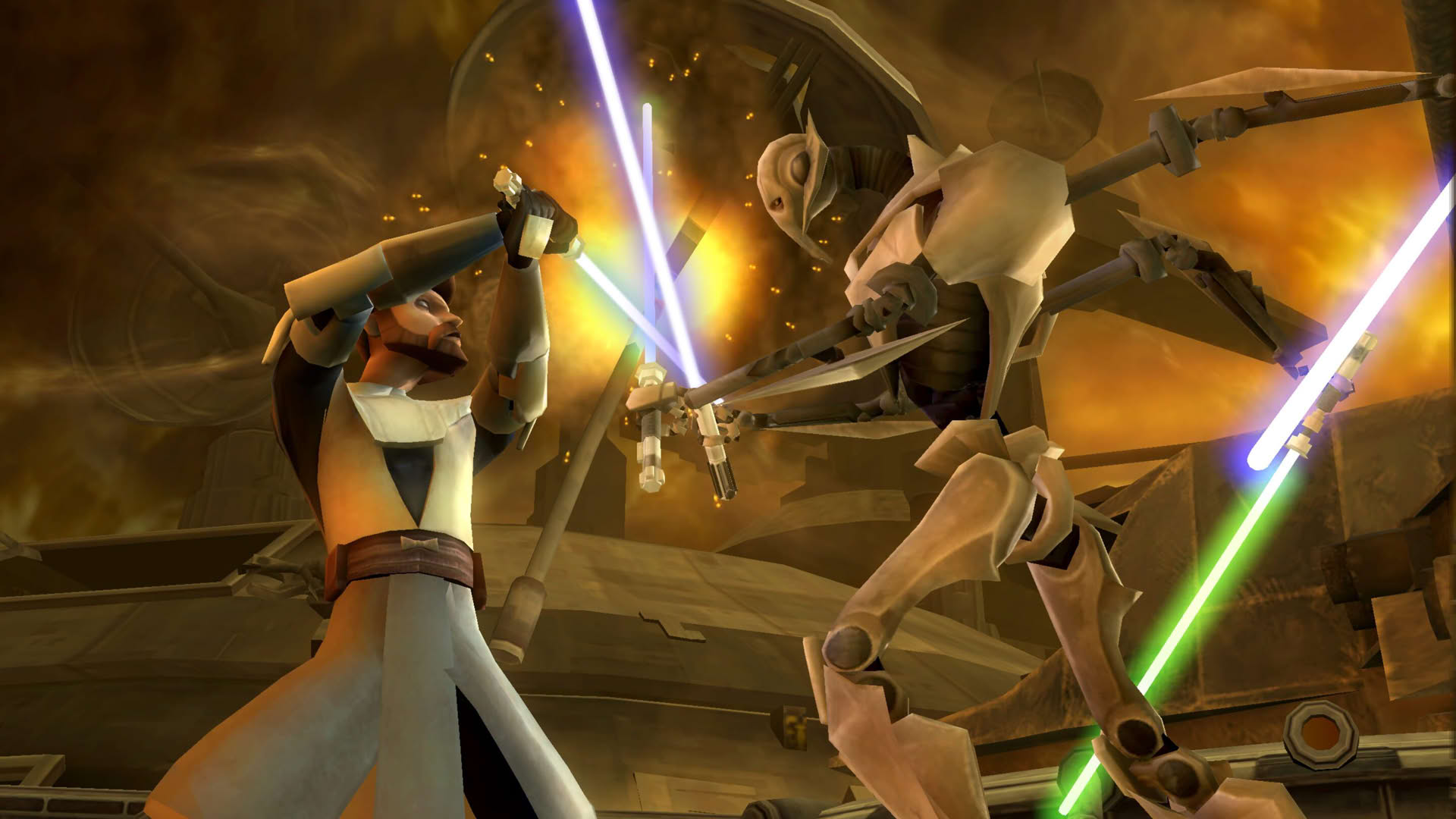 Screenshot for Star Wars: The Clone Wars - Lightsaber Duels