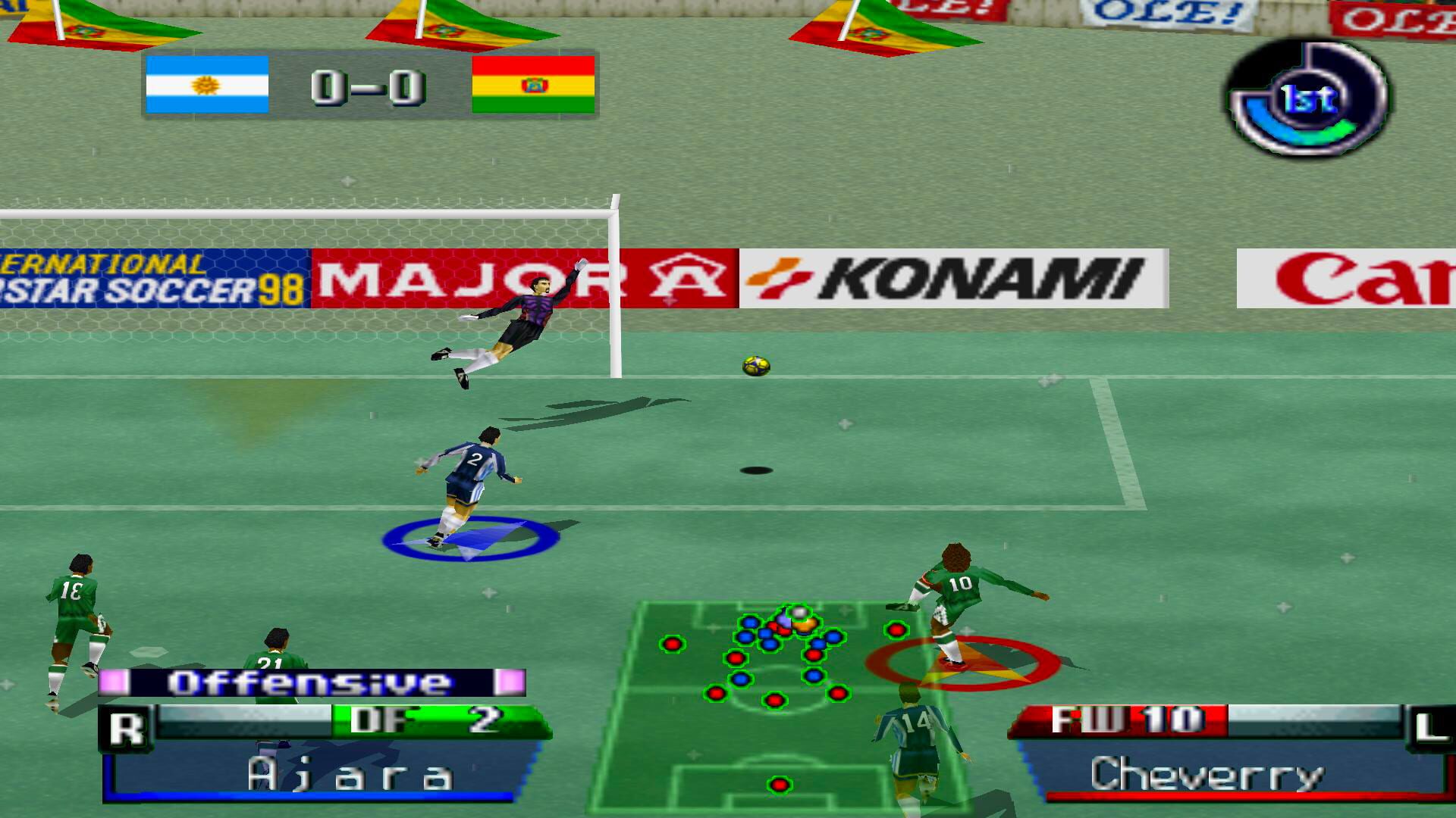 Screenshot for International Superstar Soccer '98