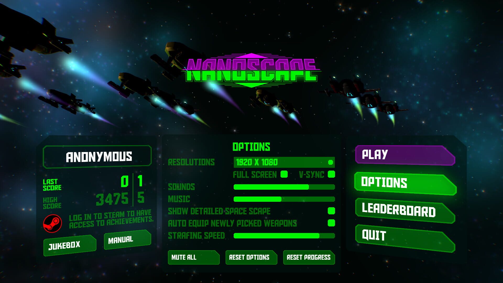 Screenshot for Nanoscape