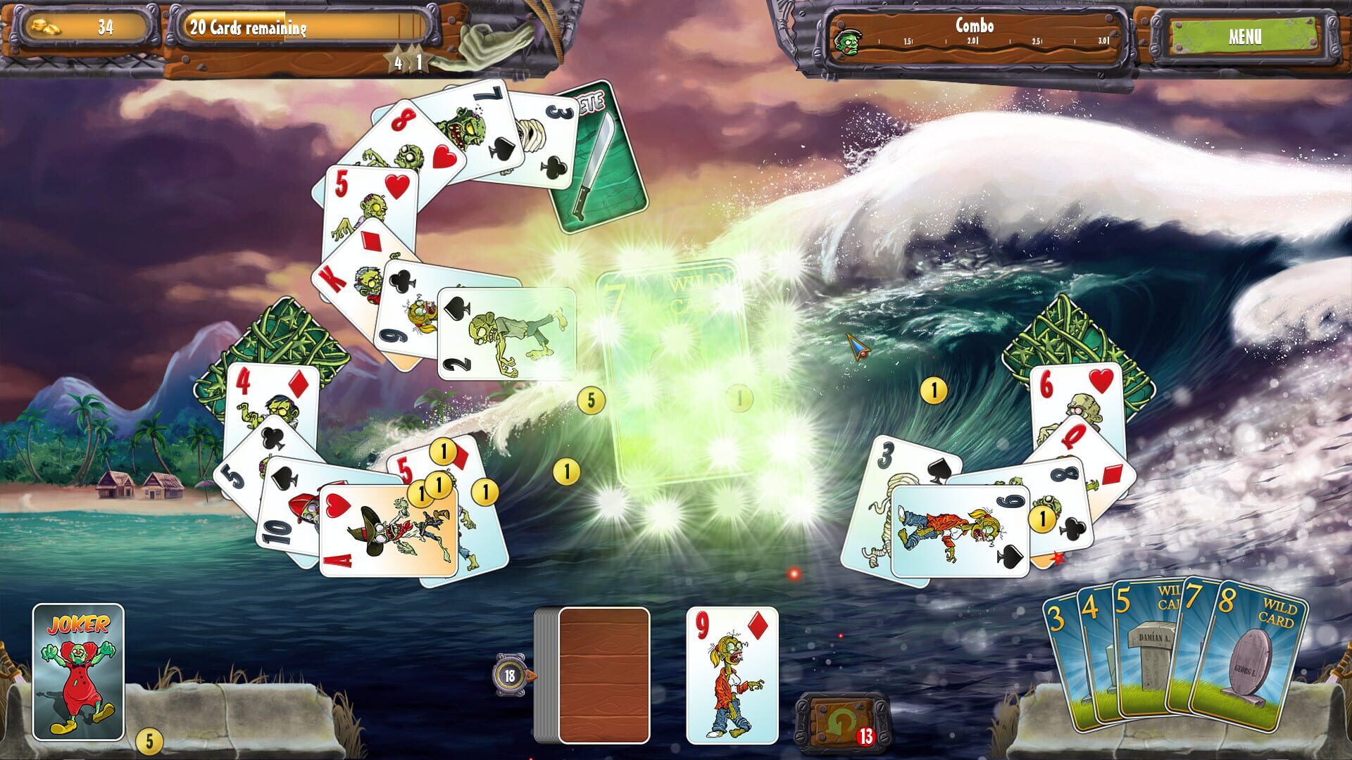 Screenshot for Zombie Solitaire 2 Chapter 3