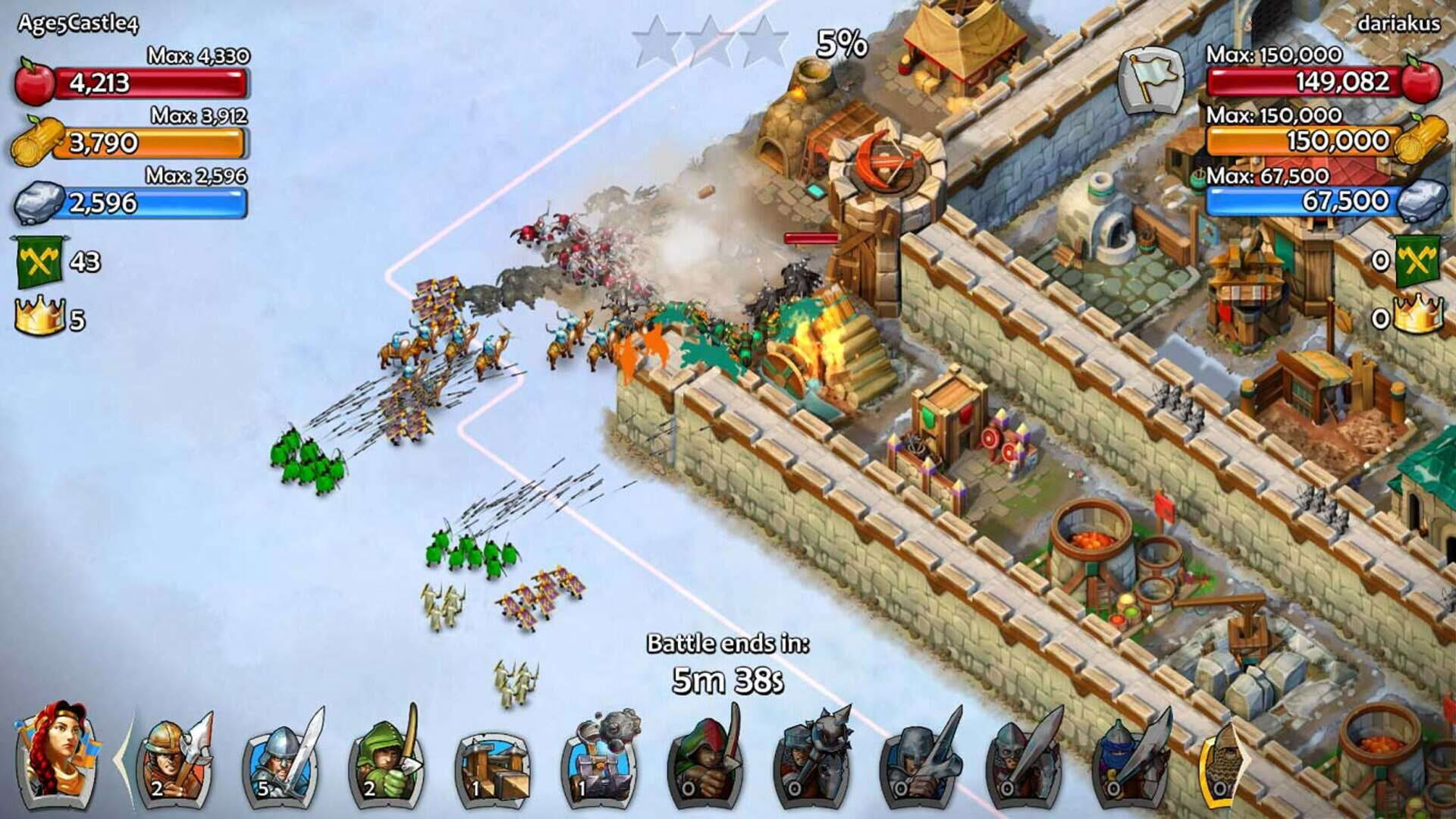 Screenshot for Age of Empires: Castle Siege