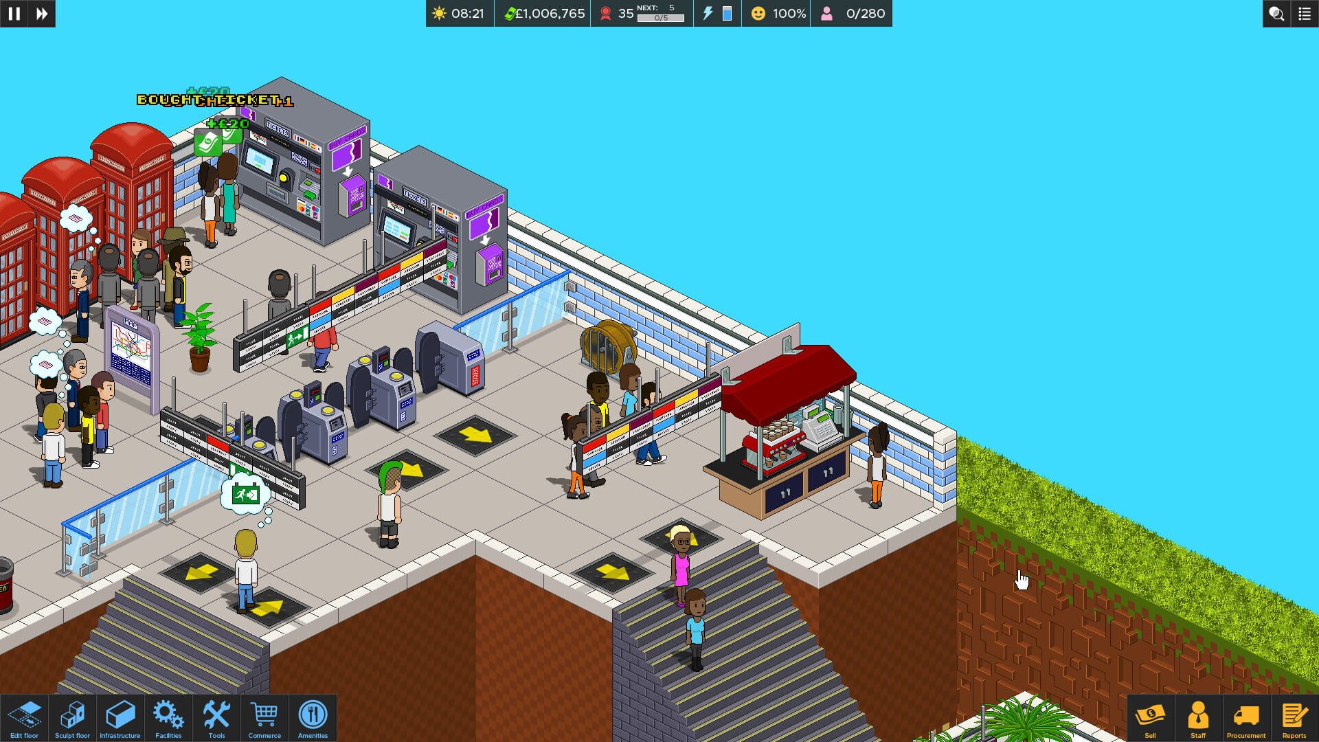 Screenshot for Overcrowd: A Commute 'Em Up