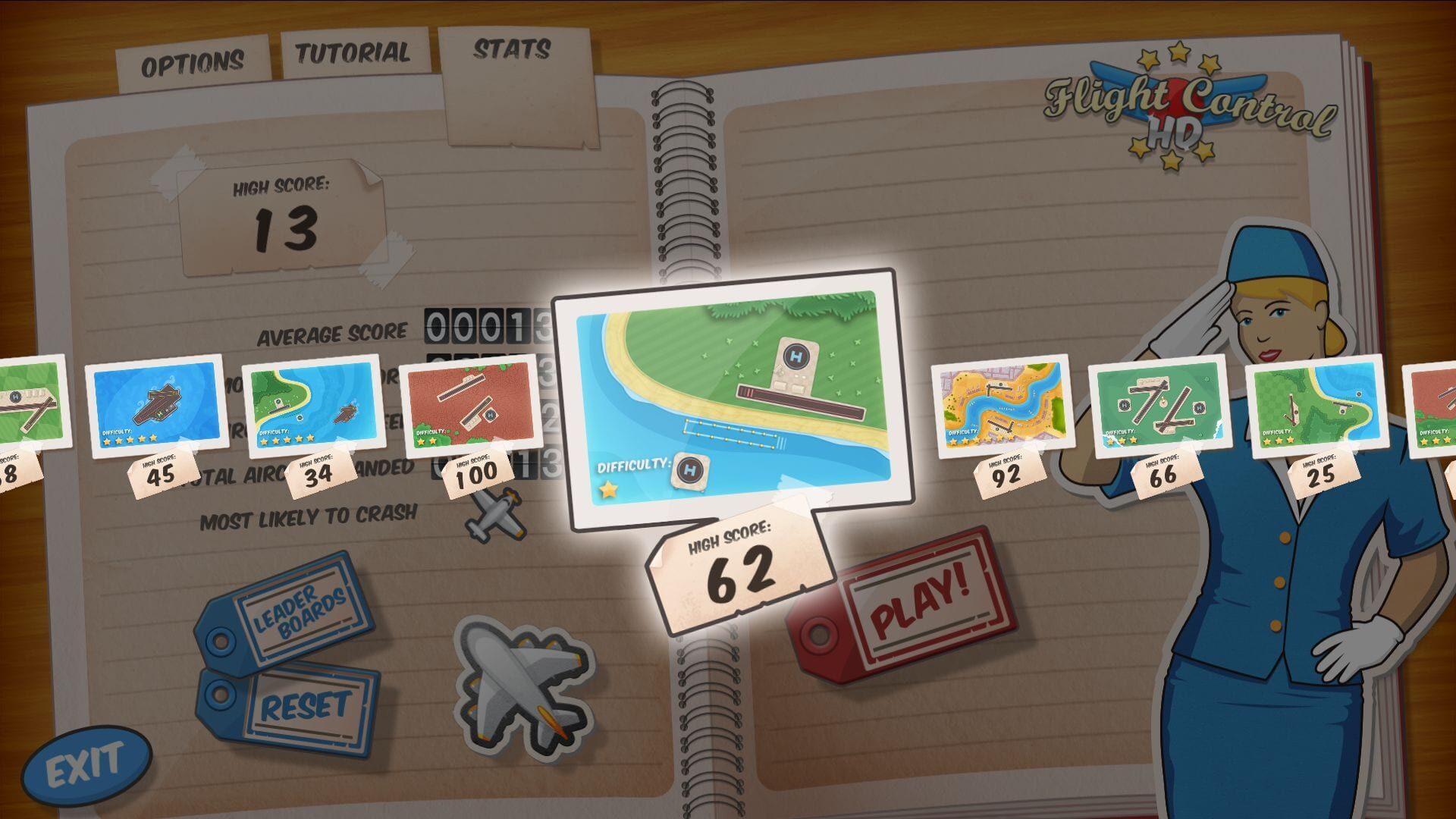 Screenshot for Flight Control HD