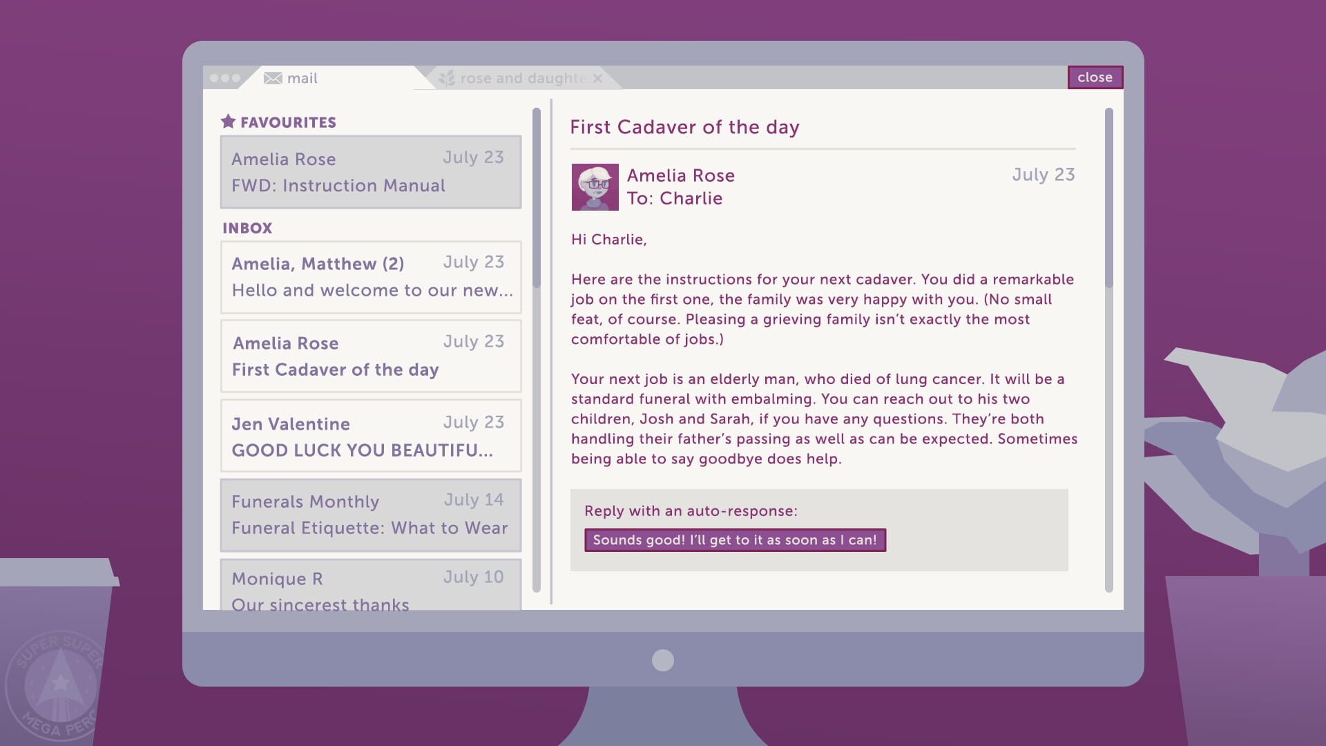 Screenshot for A Mortician's Tale