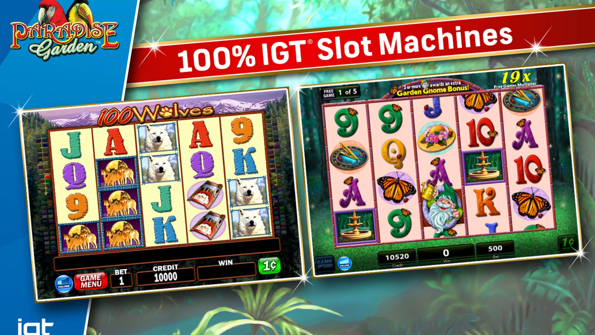 Screenshot for IGT Slots Paradise Garden