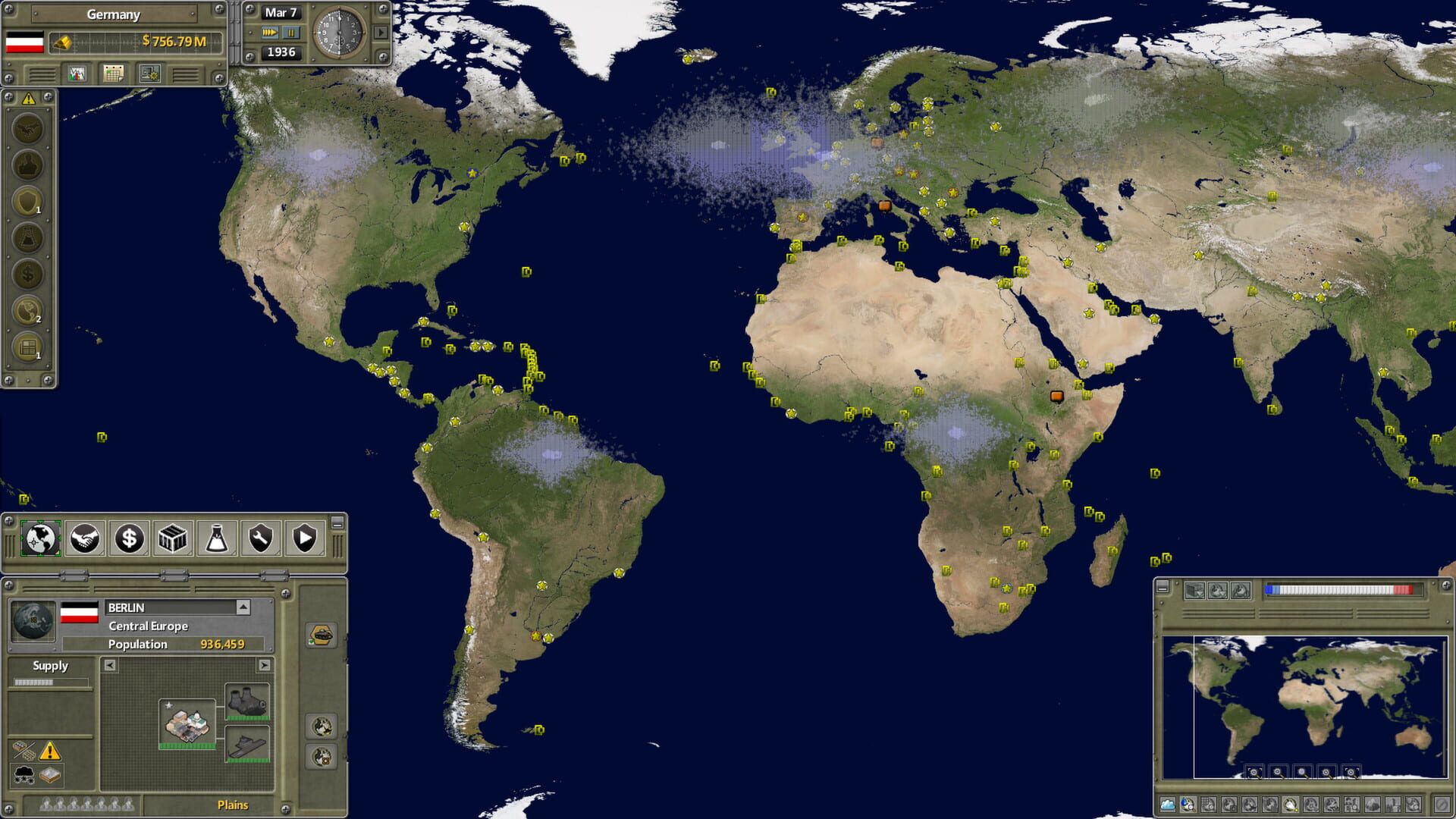 Screenshot for Supreme Ruler 1936