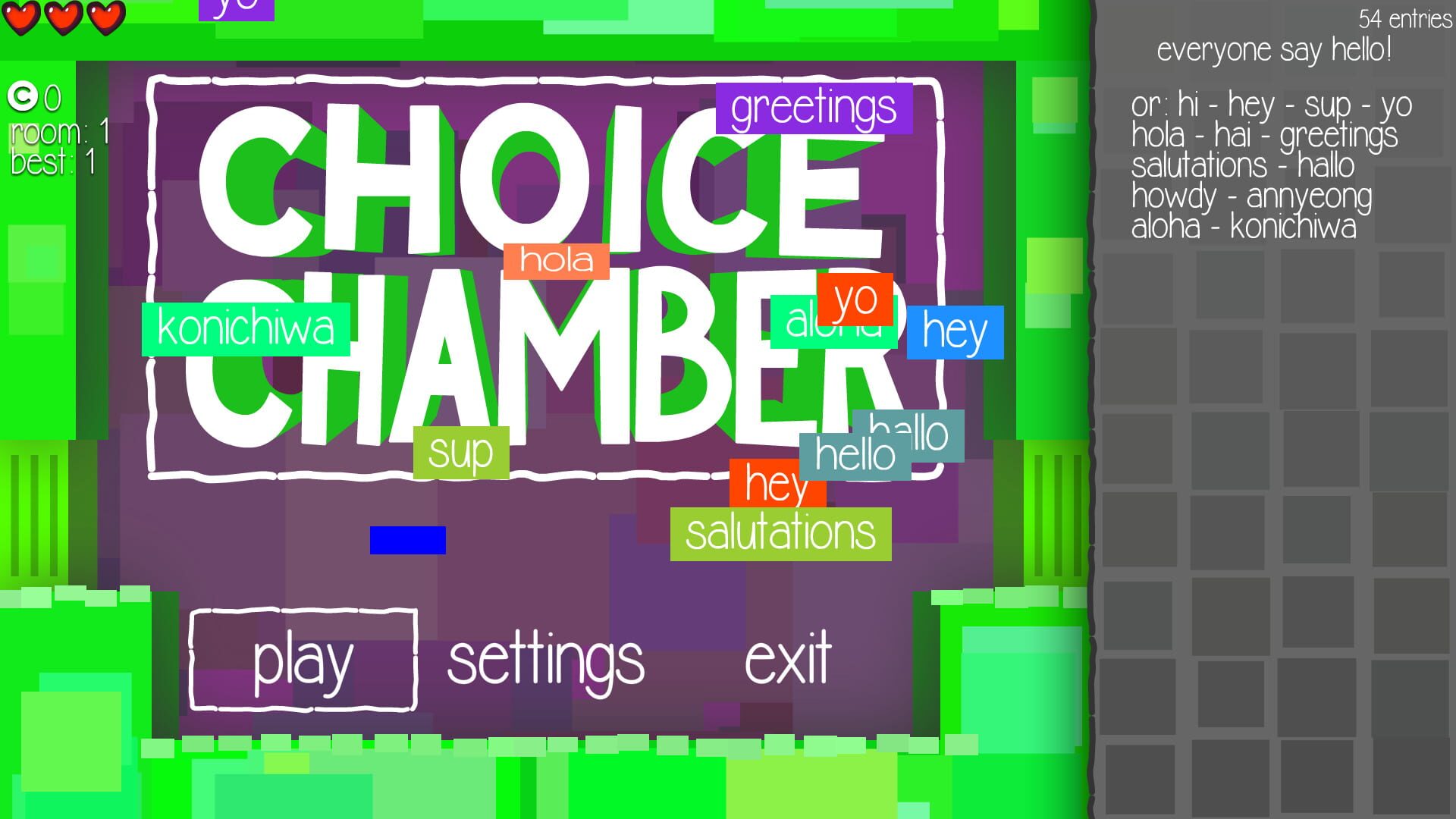 Screenshot for Choice Chamber