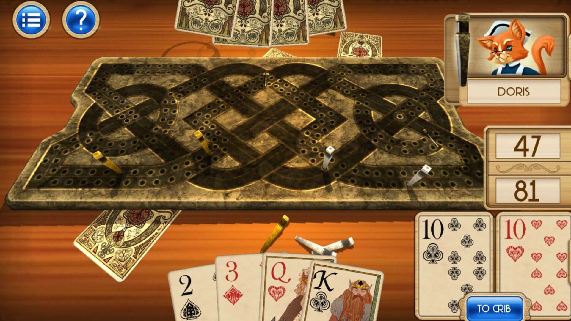 Screenshot for Aces Cribbage
