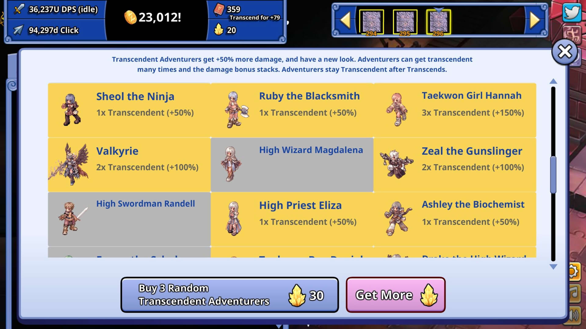 Screenshot for Ragnarok Clicker