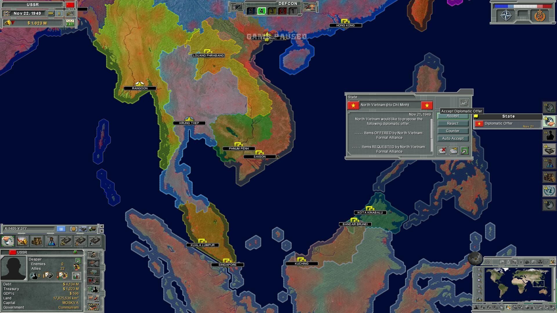 Screenshot for Supreme Ruler: Cold War