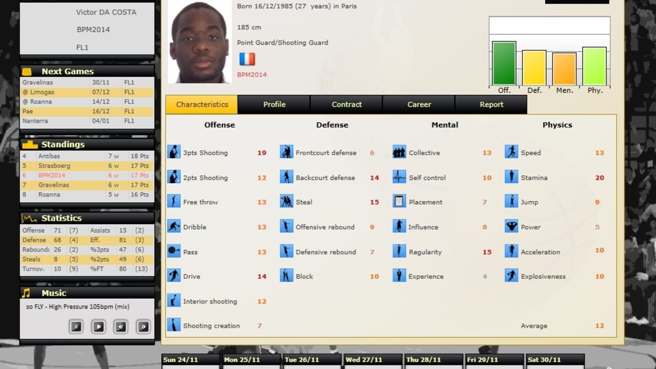 Screenshot for Basketball Pro Management 2014