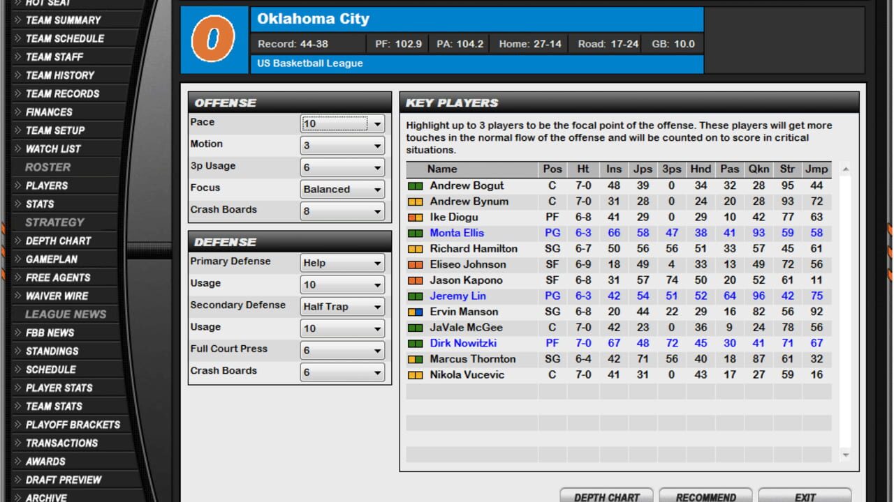 Screenshot for Fast Break Pro Basketball 3