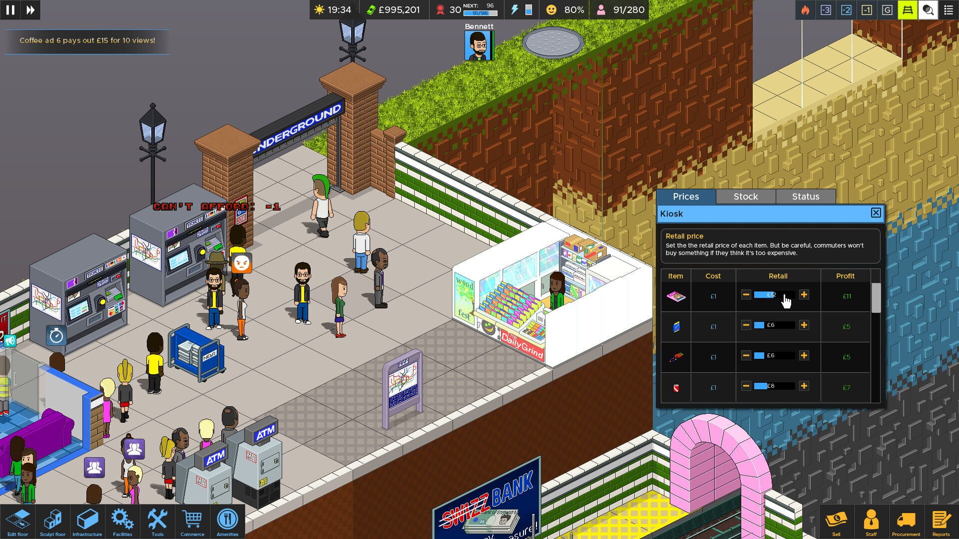 Screenshot for Overcrowd: A Commute 'Em Up