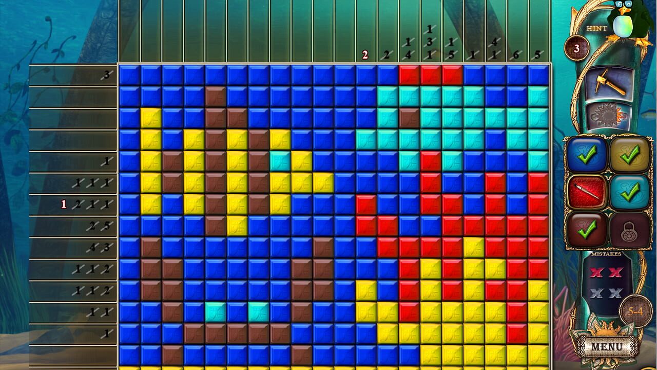 Screenshot for Fantasy Mosaics 16: Six Colors in Wonderland
