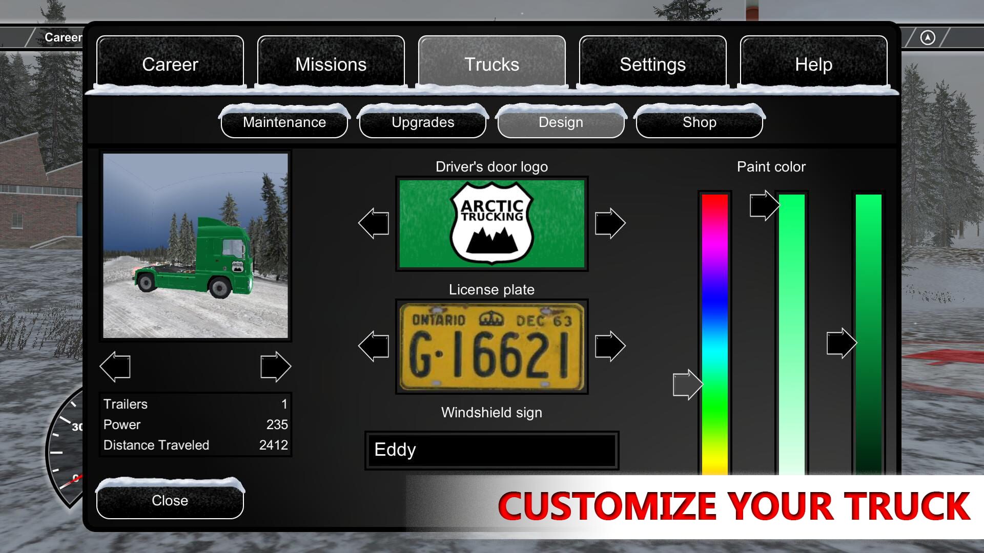 Screenshot for Arctic Trucker Simulator