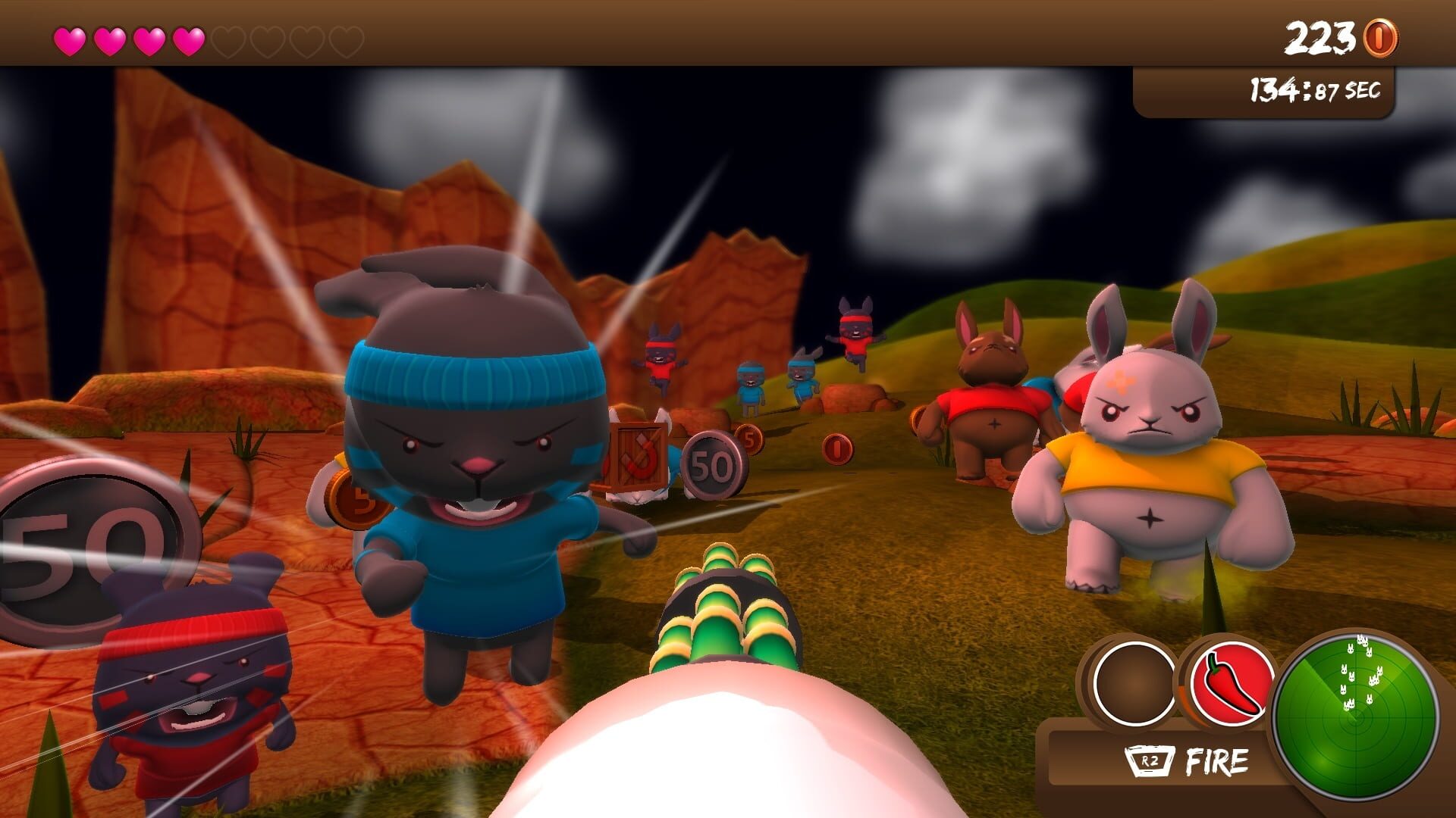 Screenshot for Blast 'Em Bunnies