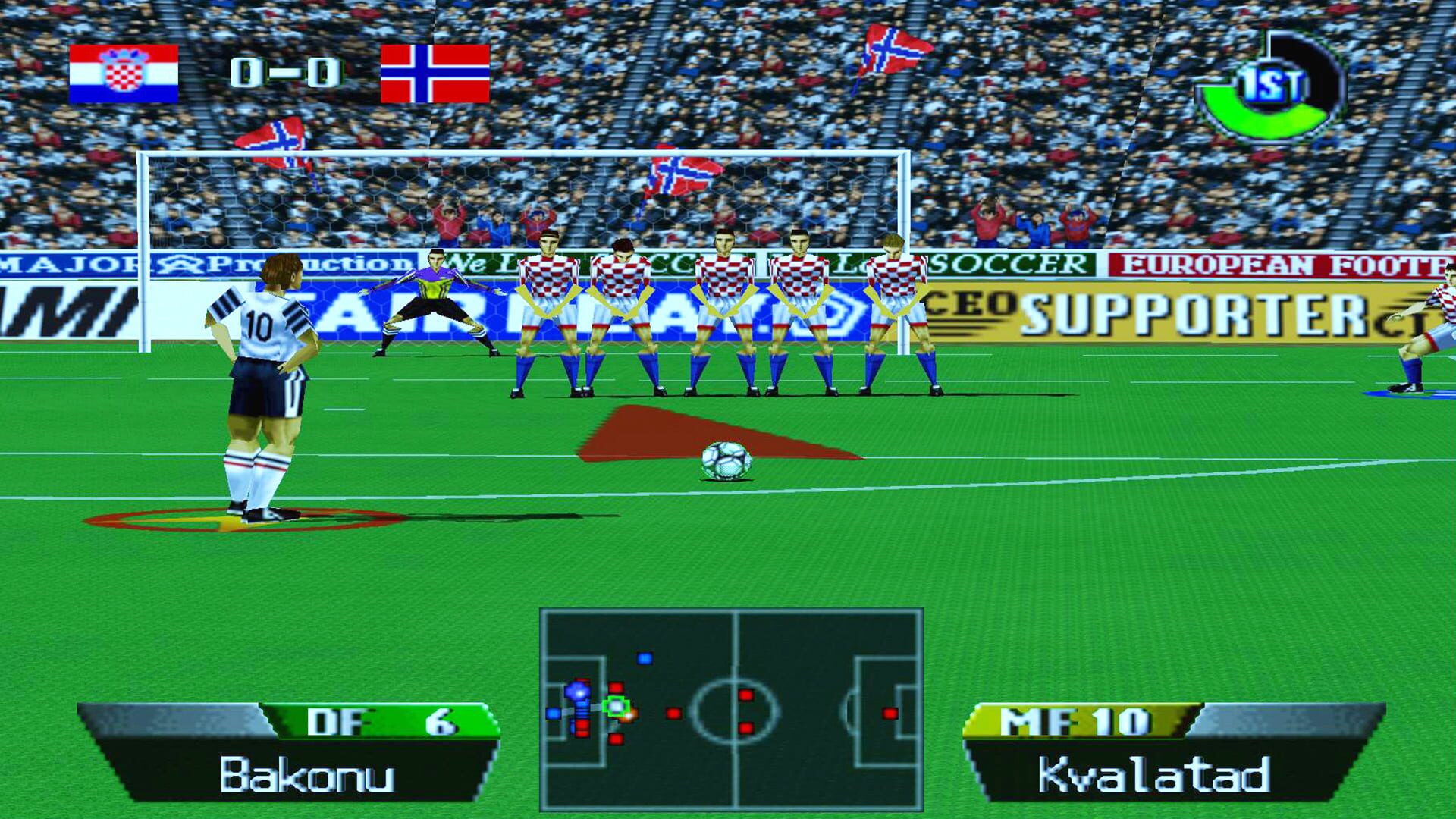 Screenshot for International Superstar Soccer 64