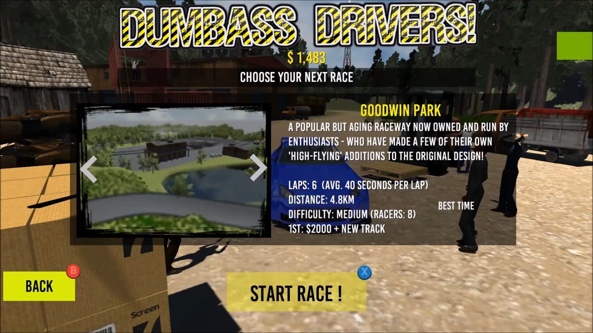 Screenshot for Dumbass Drivers!