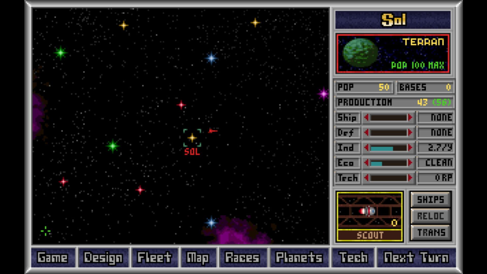 Screenshot for Master of Orion