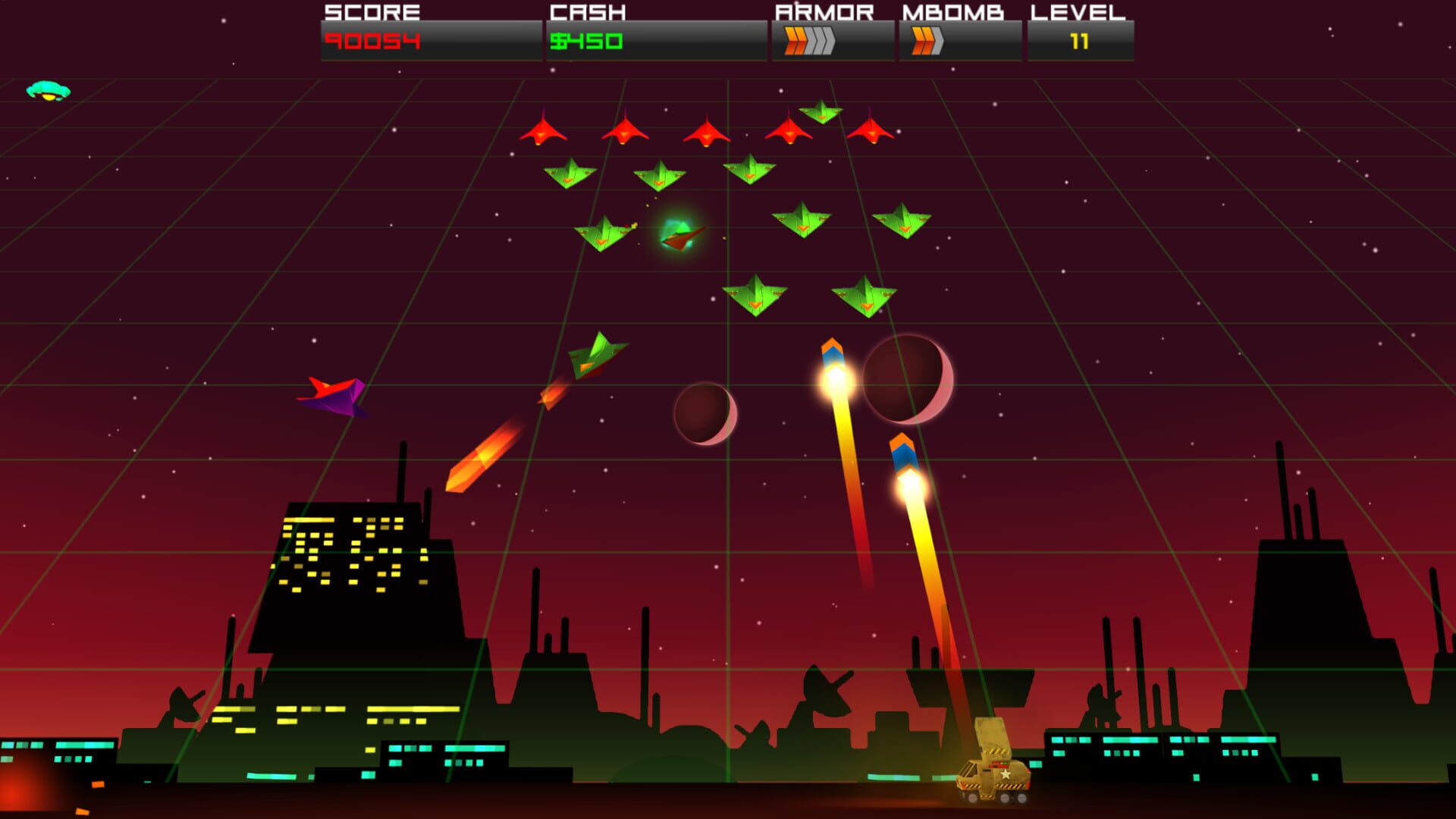 Screenshot for Cosmic Rocket Defender
