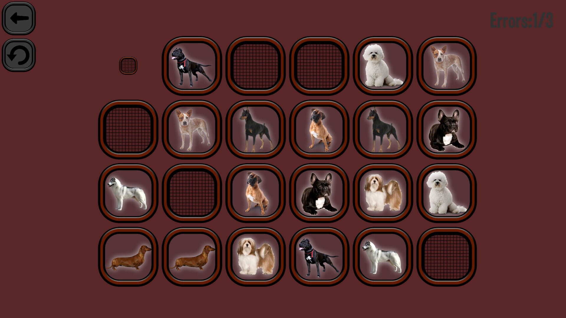 Screenshot for Animals Memory: Dogs